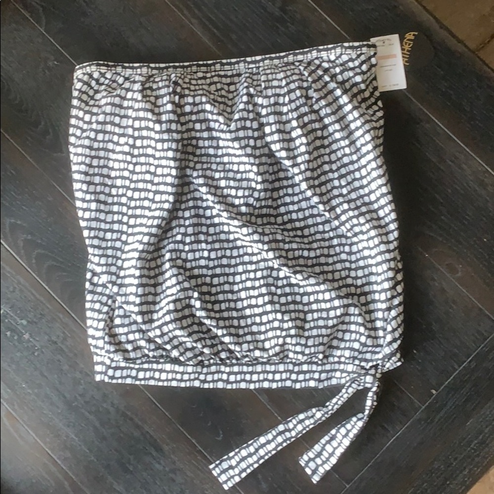 Black and white swimsuit top